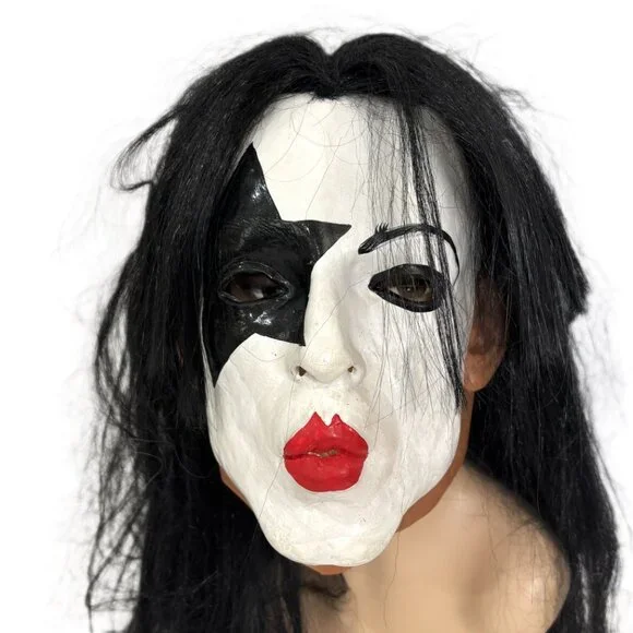 Vtg 1996 Paper Magic Group Star Child KISS Paul StanleyRubber Mask NWOT